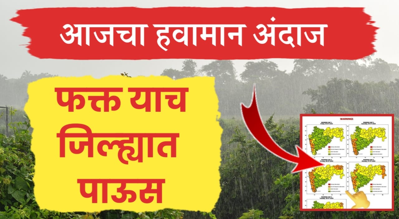 आजचा हवामान अंदाज